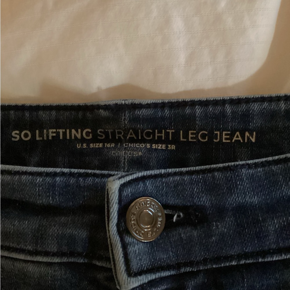 Chicos So Lifting Straight Leg Jeans - Deep Indigo